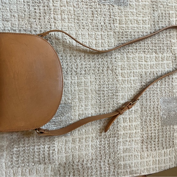 A.P.C. Demi Lune Tan Leather Crossbody Bag - Picture 4 of 8